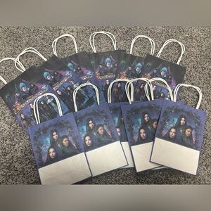 Disney Descendants 3 Party Favor Bags - Blue and Black- 12